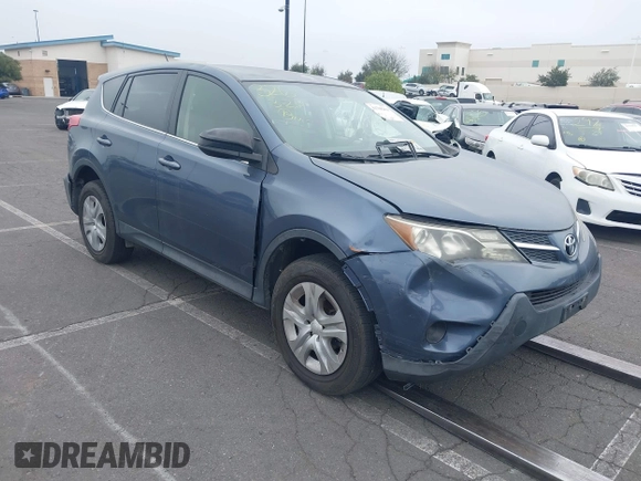 2013 Toyota RAV4 LE with VIN JTMZFREV9DD019756, listed as a IAAI auction lot 41708194 with 126,689 mi miles and . Bid and sale history available at carsss.com. Image 1.
