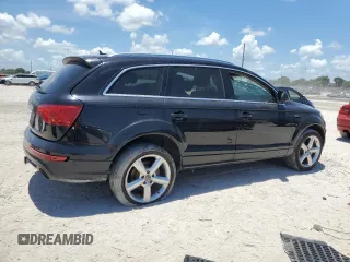 2011 Audi Q7 S line with VIN WA1DGAFE3BD006595, listed as a Copart auction lot 61010615 with 184,175 mi miles and Salvage title. Bid and sale history available at DreamBid. Image 3.