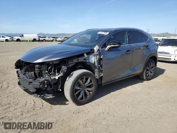 2020 Lexus NX 300 F Sport z VIN JTJSARBZ2L5004870, wystawiony jako Copart lot #57457995 z przebiegiem 38 405 mil mil oraz Szkoda całkowita • Salvage title. Historia ofert i sprzedaży dostępna na DreamBid. Obrazek 1.