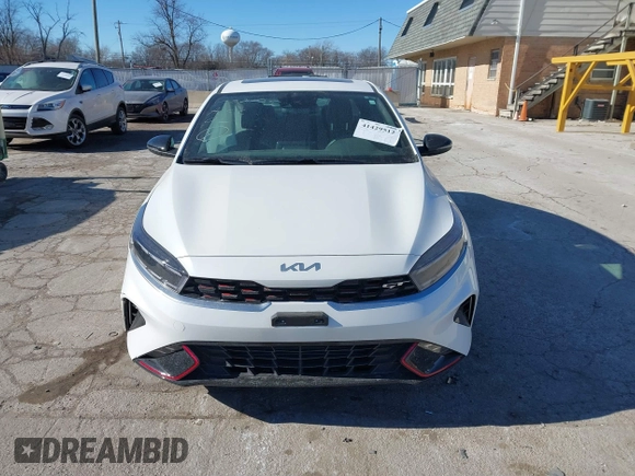 2023 Kia Forte GT with VIN 3KPF44AC6PE680552, listed as a IAAI auction lot 41429512 with 8,817 mi miles and . Bid and sale history available at carsss.com. Image 12.