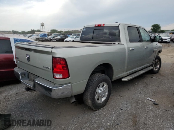 2010 Dodge Ram 2500 SLT with VIN 3D7UT2CL3AG129038, listed as a Copart auction lot 53191974 with 256,397 mi miles and Salvage Title. Bid and sale history available at carsss.com. Image 3.