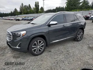 2018 GMC Terrain Denali with VIN 3GKALXEX9JL280505, listed as a Copart auction lot 61626355 with 87,768 mi miles and Salvage title. Bid and sale history available at DreamBid. Image 1.