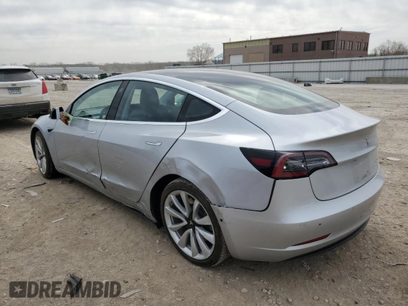 2018 Tesla Model 3 Long Range Battery with VIN 5YJ3E1EB5JF087606, listed as a Copart auction lot 52298485 with 73,242 mi miles and Salvage Title. Bid and sale history available at DreamBid. Image 2.