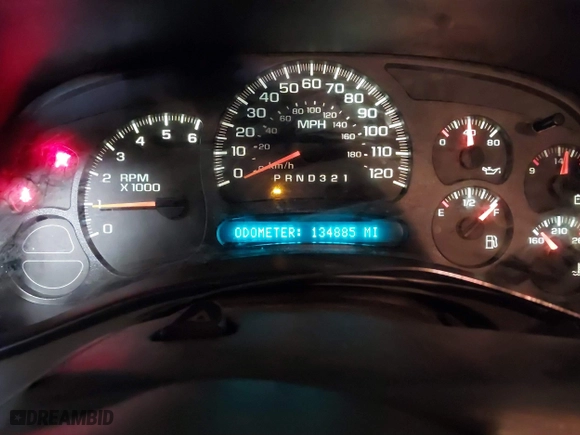 2006 Chevrolet Silverado 1500 LT2 with VIN 1GCEK19B96Z181792, listed as a IAAI auction lot 41355159 with 134,885 mi miles. Bid and sale history available at carsss.com. Image 7.
