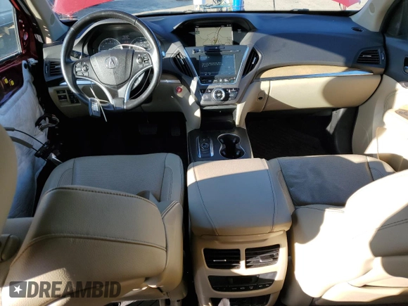 2019 Acura MDX Technology with VIN 5J8YD4H59KL003061, listed as a Copart auction lot 53265705 with 128,062 mi miles and Salvage title. Bid and sale history available at DreamBid. Image 8.