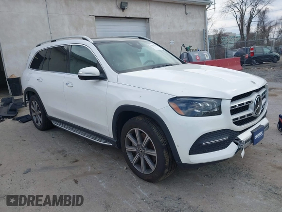 2020 Mercedes-Benz GLS 450 with VIN 4JGFF5KE2LA206879, listed as a IAAI auction lot 41851130 with 66,739 mi miles and . Bid and sale history available at DreamBid. Image 1.