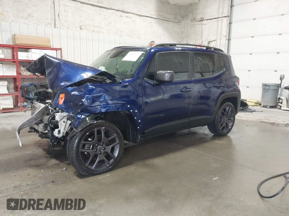 2021 Jeep Renegade Latitude with VIN ZACNJDBB8MPN35325, listed as a IAAI auction lot 42407352 with 41,306 mi miles and . Bid and sale history available at DreamBid. Image 2.