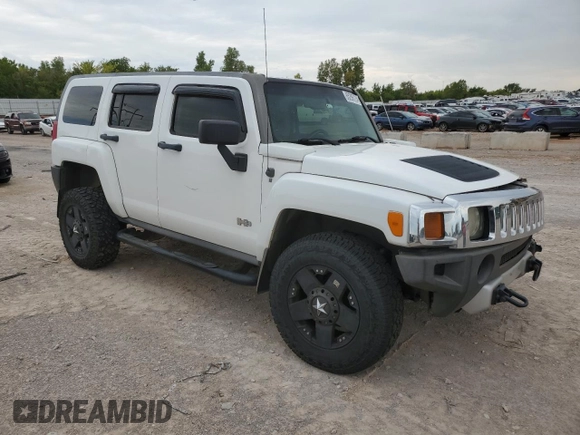 2008 Hummer H3 SUV with VIN 5GTEN13E988136735, listed as a Copart auction lot 65296724 with 216,108 mi miles and Salvage Title. Bid and sale history available at carsss.com. Image 4.