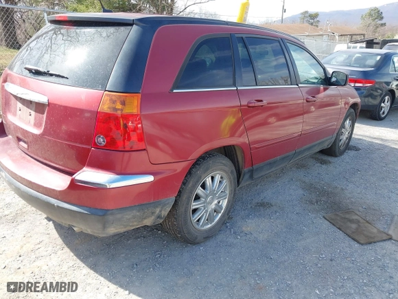 2007 Chrysler Pacifica Touring with VIN 2A8GM68X67R303199, listed as a IAAI auction lot 41813555 with 161,495 mi miles. Bid and sale history available at carsss.com. Image 4.