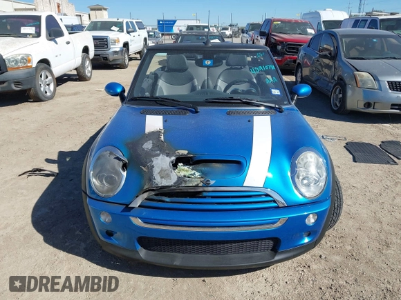 2007 MINI Convertible S with VIN WMWRH33547TL94374, listed as a IAAI auction lot 40910780 with 45,162 mi miles and . Bid and sale history available at DreamBid. Image 12.