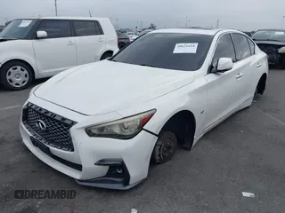 2018 Infiniti Q50 3.0t LUXE with VIN JN1EV7AP2JM363487, listed as a IAAI auction lot 40621618 with 125,508 mi miles. Bid and sale history available at carsss.com. Image 16.