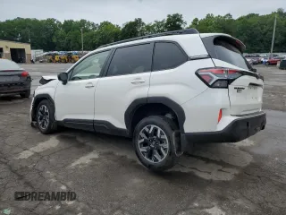 2025 Subaru Forester Premium z VIN JF2SLDDC1SH431173, wystawiony jako Copart lot #62008085 z przebiegiem 574 mil mil oraz Szkoda całkowita • Salvage title. Historia ofert i sprzedaży dostępna na DreamBid. Obrazek 2.