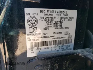 2016 Ford F-250 Lariat with VIN 1FT7W2B62GEA34433, listed as a Copart auction lot 53482035 with 177,211 mi miles and Salvage title. Bid and sale history available at DreamBid. Image 12.