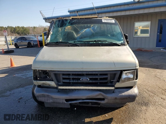 2006 Ford Econoline Passenger XL with VIN 1FMRE11W96HB04509, listed as a Copart auction lot 47960365 with 164,737 mi miles and Salvage Title. Bid and sale history available at DreamBid. Image 5.