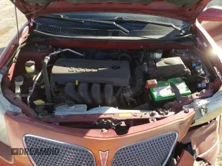 2005 Pontiac Vibe with VIN 5Y2SL63805Z464722, listed as a Copart auction lot 75618334 with 121,910 mi miles and Salvage Title. Bid and sale history available at carsss.com. Image 12.