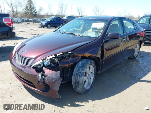 2005 Lexus ES 330 with VIN JTHBA30G455137584, listed as a IAAI auction lot 41961431 with 197,531 mi miles. Bid and sale history available at carsss.com. Image 16.