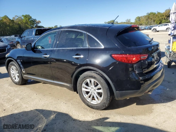 2017 Infiniti QX70 with VIN JN8CS1MU3HM142135, listed as a Copart auction lot 48859215 with 127,990 mi miles and Clean Title. Bid and sale history available at carsss.com. Image 2.