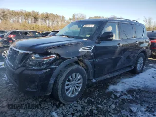 2018 Nissan Armada SV with VIN JN8AY2ND8J9051980, listed as a Copart auction lot 88018675 with 115,068 mi miles and Salvage Title. Bid and sale history available at carsss.com. Image 1.