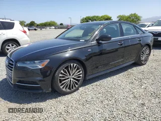 2016 Audi A6 Premium Plus with VIN WAUGFAFC1GN076986, listed as a Copart auction lot 56123585 with 100,837 mi miles and Salvage title. Bid and sale history available at DreamBid. Image 1.