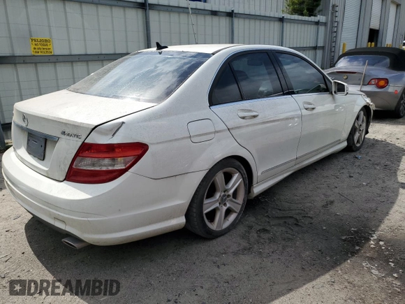 2011 Mercedes-Benz C 300 Sport with VIN WDDGF8BB7BR177501, listed as a Copart auction lot 58355205 with 120,228 mi miles and Clean title. Bid and sale history available at DreamBid. Image 3.