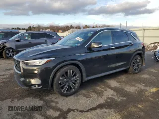2021 Infiniti QX50 LUXE with VIN 3PCAJ5BB4MF124468, listed as a Copart auction lot 44979305 with 50,414 mi miles and Salvage Title. Bid and sale history available at carsss.com. Image 1.