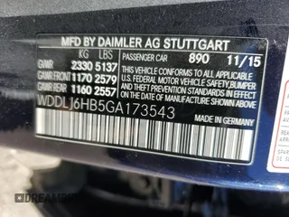 2016 Mercedes-Benz CLS with VIN WDDLJ6HB5GA173543, listed as a Copart auction lot 42086434 with 77,442 mi miles. Bid and sale history available at carsss.com. Image 12.