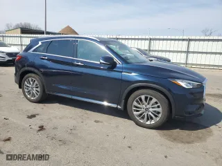 2024 Infiniti QX50 LUXE with VIN 3PCAJ5BB2RF114609, listed as a Copart auction lot 48414935 with 5,776 mi miles and Salvage Title. Bid and sale history available at carsss.com. Image 4.