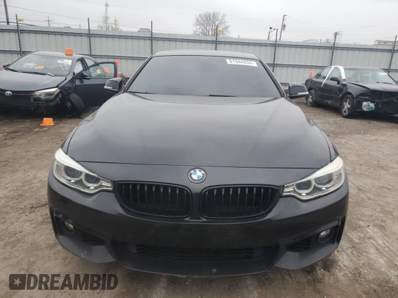 2017 BMW 4 Series 430i with VIN WBA4R7C50HK876586, listed as a Copart auction lot 81944434 with 75,301 mi miles and Salvage Title. Bid and sale history available at DreamBid. Image 5.