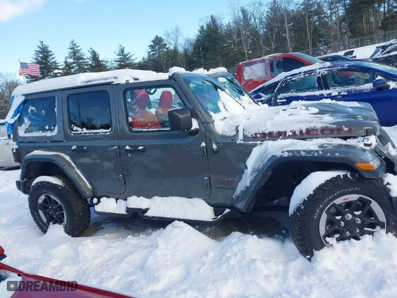 2020 Jeep Wrangler Unlimited Rubicon with VIN 1C4HJXFN5LW176104, listed as a IAAI auction lot 41332511 with 70,428 mi miles. Bid and sale history available at carsss.com. Image 14.