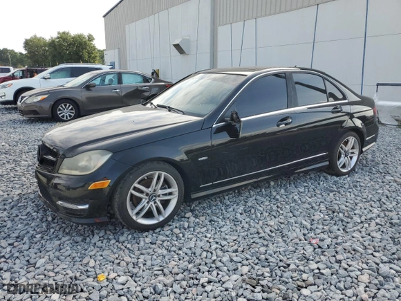 2012 Mercedes-Benz C-Class C 250 Sport with VIN WDDGF4HB2CR223639, listed as a Copart auction lot 54445755 with 127,613 mi miles and Clean Title. Bid and sale history available at carsss.com. Image 1.