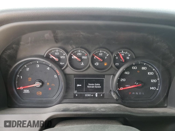 2024 GMC Sierra 1500 with VIN 1GT38LEY8RF170736, listed as a Copart auction lot 55106695 with 22,393 mi miles and Salvage Title. Bid and sale history available at DreamBid. Image 9.