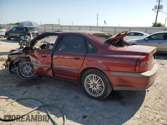 2000 Volvo S80 with VIN YV1TS90D8Y1146368, listed as a Copart auction lot 52715725 with 0 mi miles and Salvage Title. Bid and sale history available at carsss.com. Image 2.