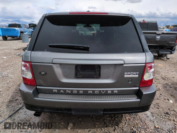 2009 Land Rover Range Rover Sport SC with VIN SALSH234X9A203795, listed as a Copart auction lot 51610875 with 168,112 mi miles and Salvage Title. Bid and sale history available at DreamBid. Image 6.