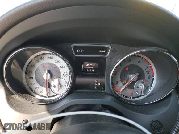2015 Mercedes-Benz CLA 250 with VIN WDDSJ4EB7FN180683, listed as a Copart auction lot 54276095 with 58,728 mi miles and Salvage Title. Bid and sale history available at DreamBid. Image 9.