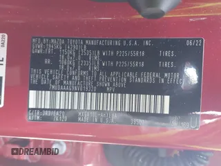 2022 Toyota Corolla Cross XLE с VIN 7MUDAAAG9NV019320, выставлен на аукционе IAAI как лот 42000933 с пробегом 13 021 миль миль и . История ставок и продаж доступна на DreamBid. Изображение 9.