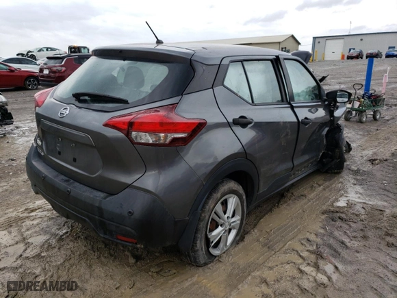 2020 Nissan Kicks S with VIN 3N1CP5BV5LL531087, listed as a Copart auction lot 46088505 with 0 mi miles and Salvage Title. Bid and sale history available at carsss.com. Image 3.