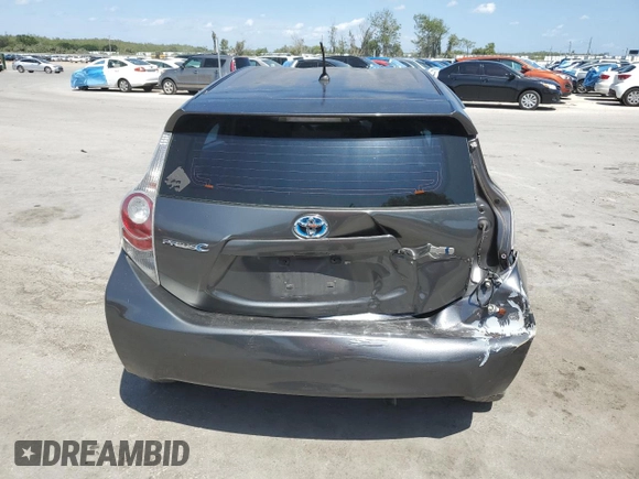 2012 Toyota Prius One with VIN JTDKDTB38C1525411, listed as a Copart auction lot 52160395 with 189,625 mi miles and Salvage Title. Bid and sale history available at carsss.com. Image 6.