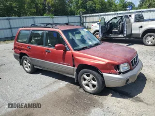 2002 Subaru Forester S with VIN JF1SF65522H736740, listed as a Copart auction lot 60640175 with 318,267 mi miles and Salvage title. Bid and sale history available at DreamBid. Image 4.