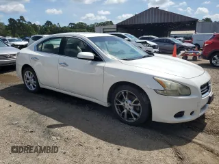 2012 Nissan Maxima SV with VIN 1N4AA5AP1CC801345, listed as a Copart auction lot 64790045 with Not provided miles and Salvage title. Bid and sale history available at DreamBid. Image 4.