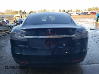 2017 Tesla Model S 100D with VIN 5YJSA1E2XHF199948, listed as a Copart auction lot 46367635 with 76,284 mi miles and Salvage title. Bid and sale history available at DreamBid. Image 6.