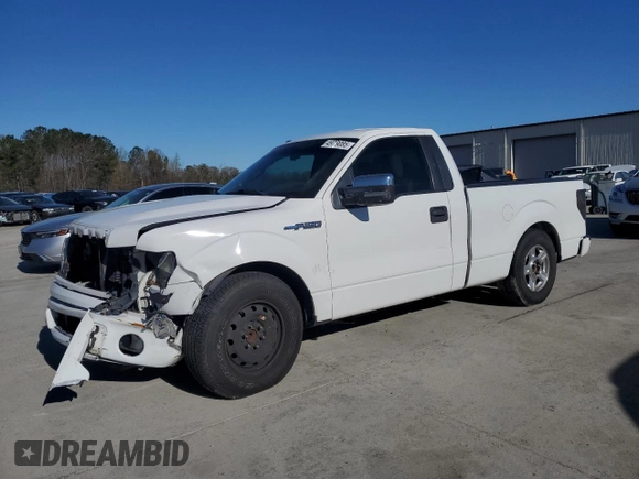 2013 Ford F-150 XL with VIN 1FTMF1CF2DFC41969, listed as a Copart auction lot 49729085 with 195,243 mi miles and Salvage title. Bid and sale history available at DreamBid. Image 1.