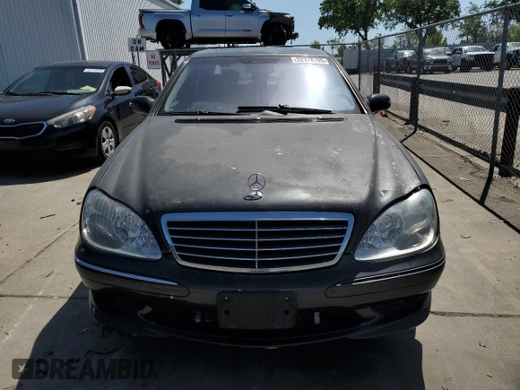 2003 Mercedes-Benz S 55 AMG with VIN WDBNG74J23A378637, listed as a Copart auction lot 52378705 with 128,745 mi miles and Salvage Title. Bid and sale history available at DreamBid. Image 5.