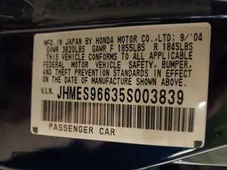 2005 Honda Civic with VIN JHMES96635S003839, listed as a IAAI auction lot 41861678 with 131,987 mi miles and . Bid and sale history available at DreamBid. Image 9.