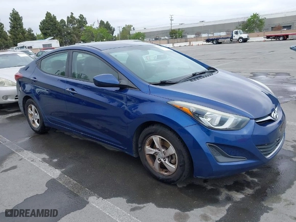 2015 Hyundai Elantra SE with VIN 5NPDH4AE6FH563724, listed as a IAAI auction lot 42082277 with 161,746 mi miles. Bid and sale history available at carsss.com. Image 1.