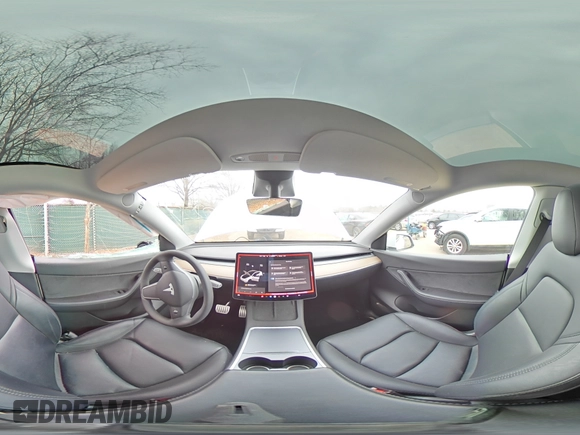 2022 Tesla Model Y Performance with VIN 7SAYGDEF7NF311990, listed as a Copart auction lot 43705395 with 25,651 mi miles and Salvage Title. Bid and sale history available at DreamBid. Image 12.