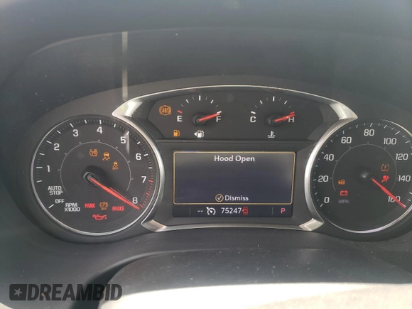 2021 GMC Acadia SLT with VIN 1GKKNMLS3MZ163715, listed as a Copart auction lot 61997755 with 75,247 mi miles and Salvage title. Bid and sale history available at DreamBid. Image 9.