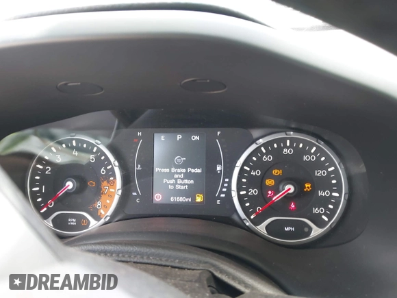 2018 Jeep Renegade Latitude with VIN ZACCJABB7JPJ69925, listed as a IAAI auction lot 41954537 with 61,680 mi miles. Bid and sale history available at carsss.com. Image 7.