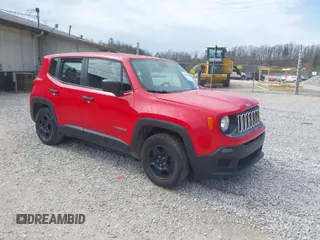 2017 Jeep Renegade Sport with VIN ZACCJAAB4HPF48038, listed as a IAAI auction lot 41803145 with 104,752 mi miles and . Bid and sale history available at DreamBid. Image 1.