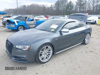 2015 Audi S5 Premium Plus with VIN WAUCGAFR7FA005913, listed as a IAAI auction lot 41542991 with 108,731 mi miles. Bid and sale history available at carsss.com. Image 2.