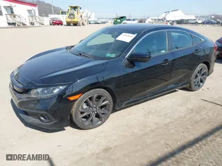 2021 Honda Civic Sedan Sport with VIN 19XFC2F82ME200353, listed as a IAAI auction lot 41802092 with 57,321 mi miles. Bid and sale history available at carsss.com. Image 17.